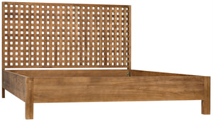 Noir Queen Quinnton Bed - Teak