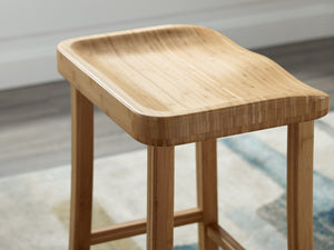 Tulip Counter Height Stool, Caramelized, (Set of 2)