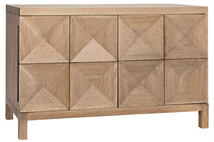 Noir Quadrant 2 Door Sideboard - Washed Walnut