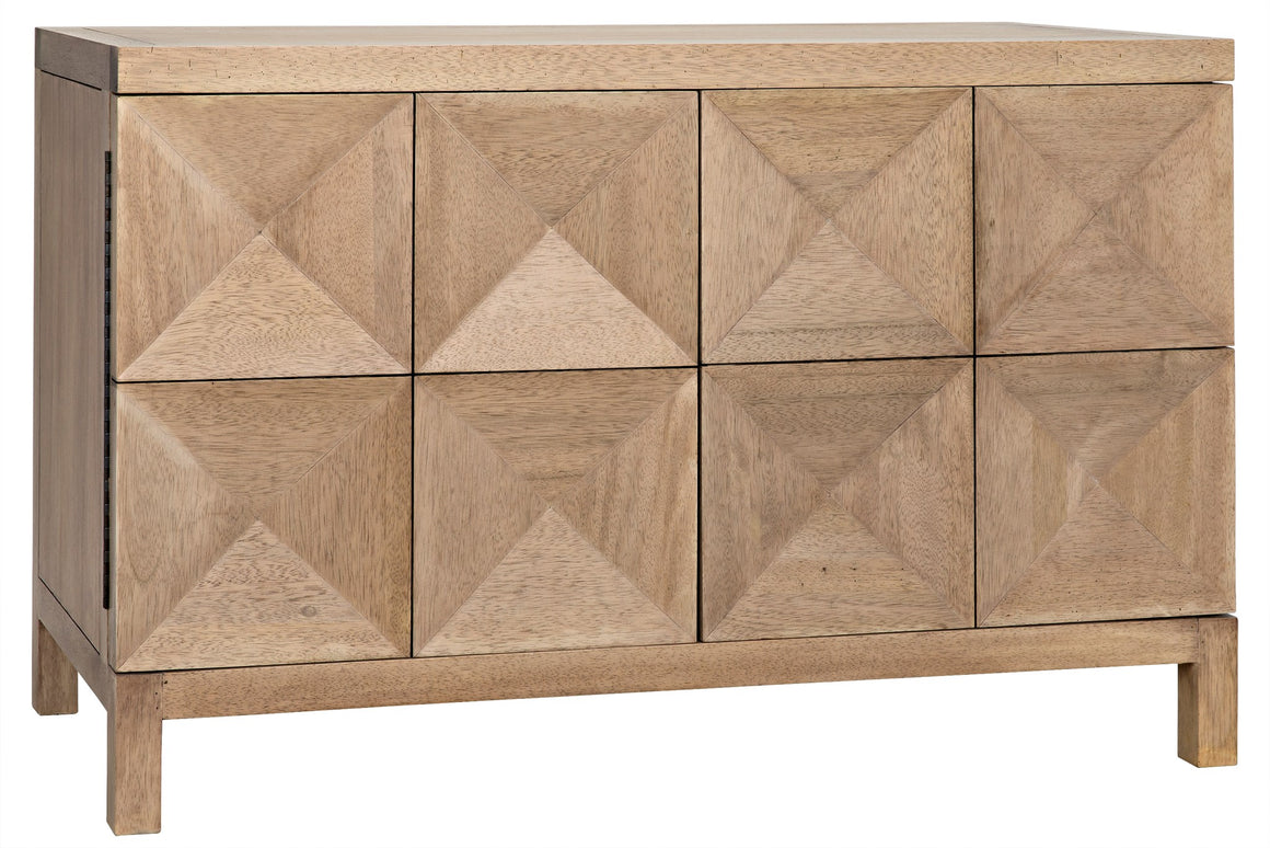 Noir Quadrant 2 Door Sideboard - Washed Walnut