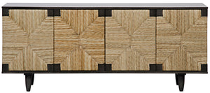 Noir Brook 4 Door Sideboard - Pale