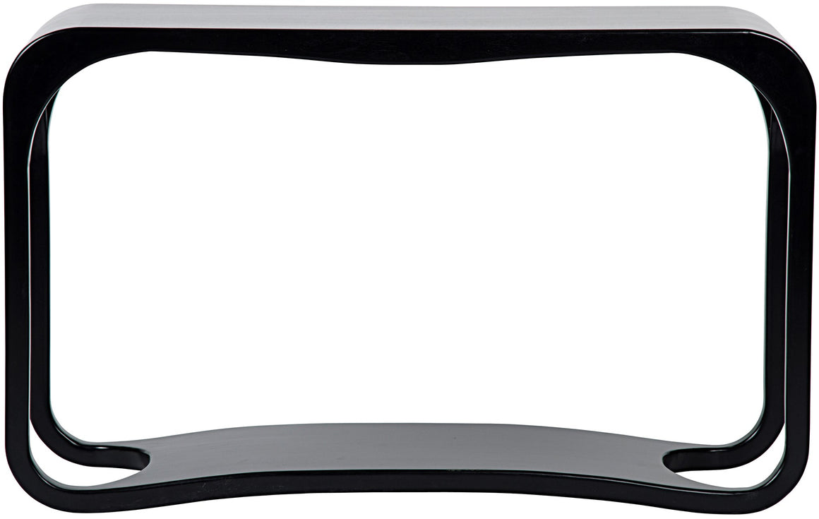 Noir Milena Console - Hand Rubbed Black