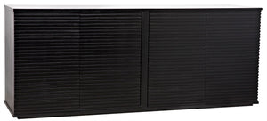 Noir Smith 4 Door Sideboard - Hand Rubbed Black