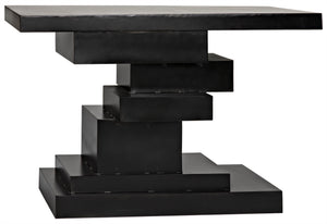 Noir Platoon Asymetrical Metal Console - Black