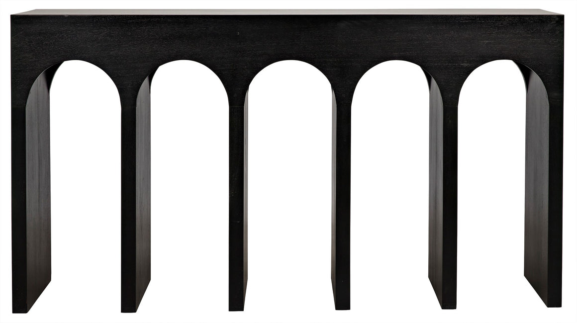 Noir Bridge Arched Console - Black