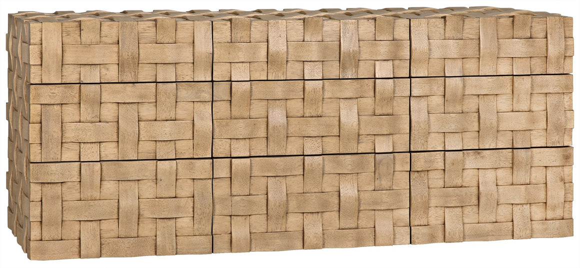 Noir Weave Sideboard - Bleached Walnut