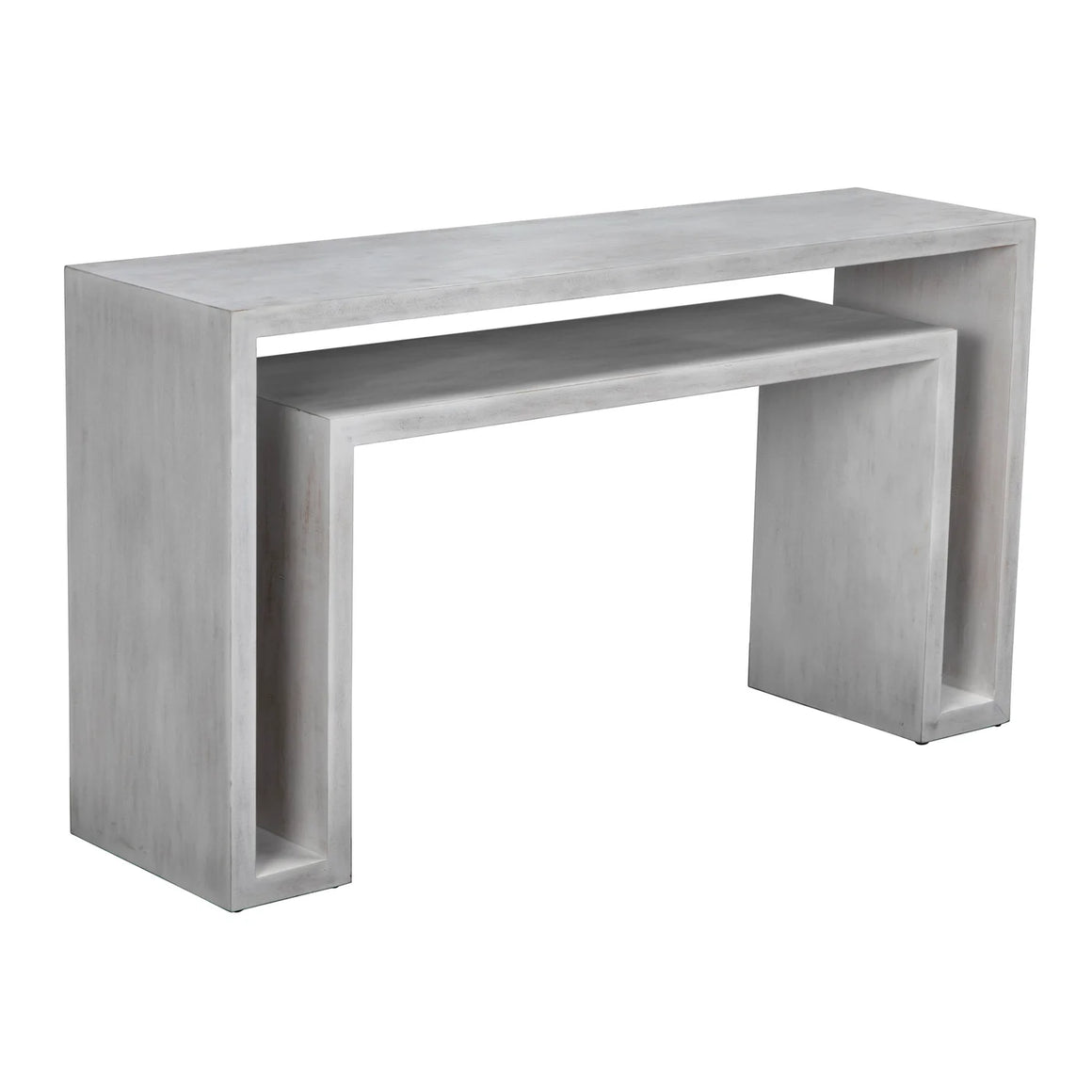 Caine Console, White Wash