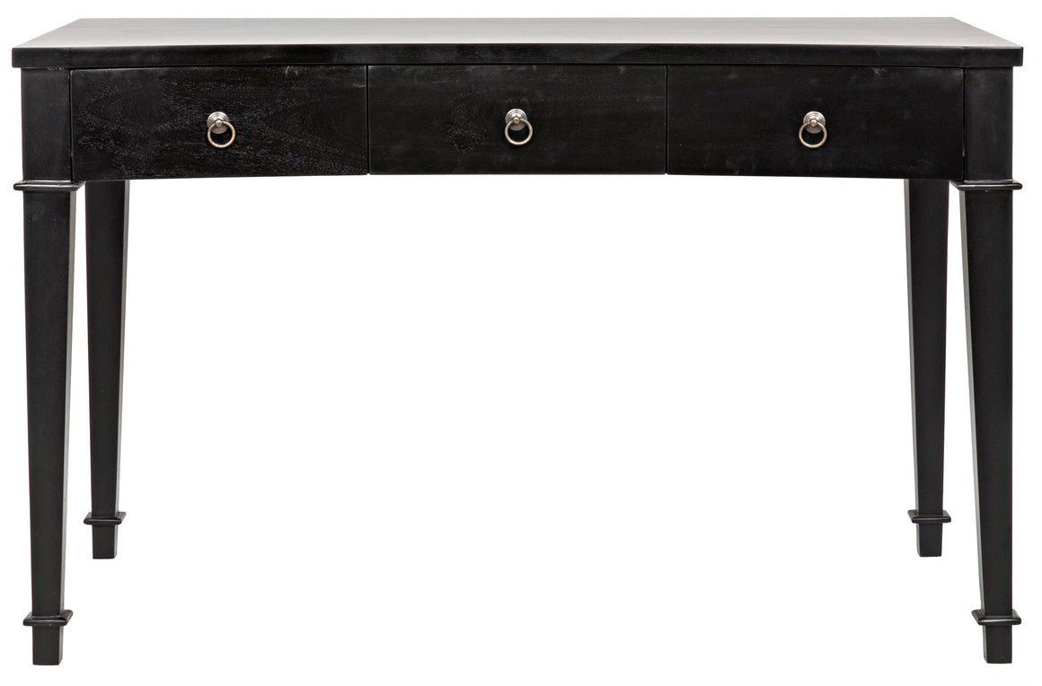 Noir Curba Desk - Hand Rubbed Black