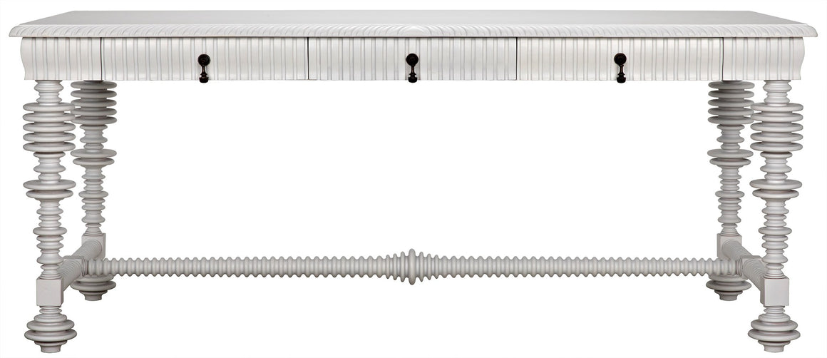 Noir Portuguese Desk - Solid White