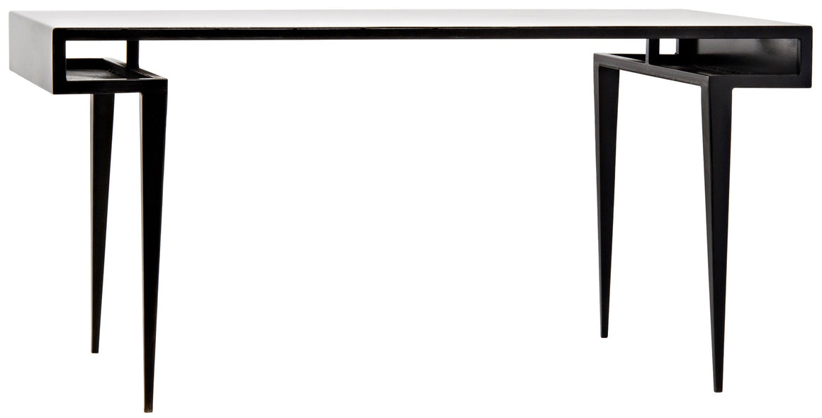 Noir Stiletto Desk - Black Metal