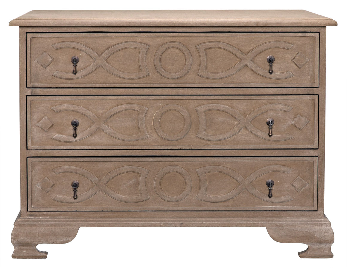 Noir Sofie Dresser - Weathered Mahogany