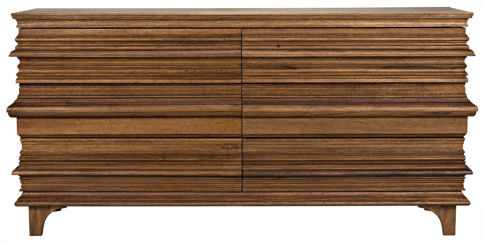 6 drawer dresser dark brown Mid Century Modern 6 Drawers Dresser, Dark Brown Dark Brown Mdf main image 1