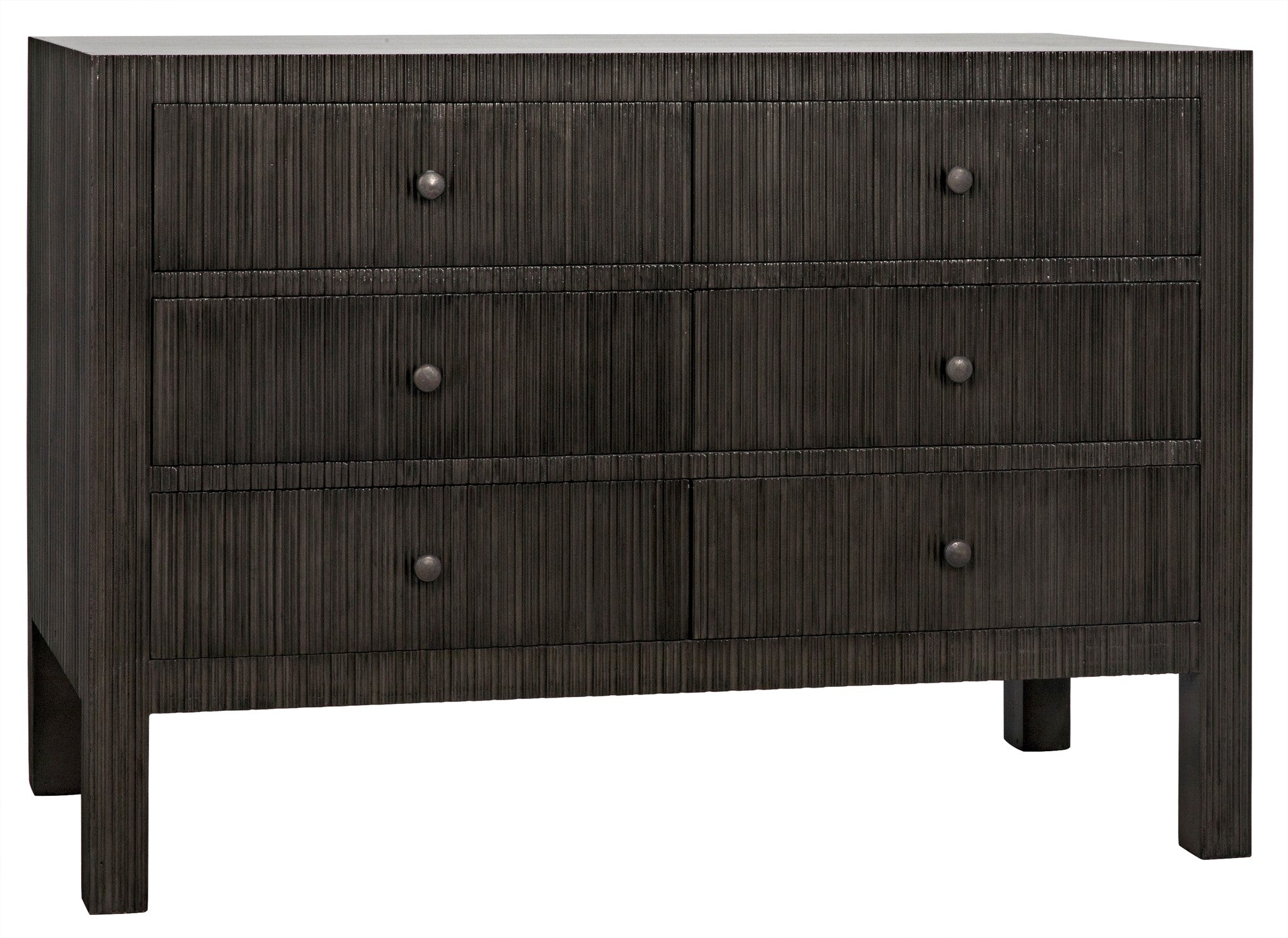 Conrad 6 Drawer Dresser - Pale - Noir Conrad 6 Drawer Dresser - Pale - Noir