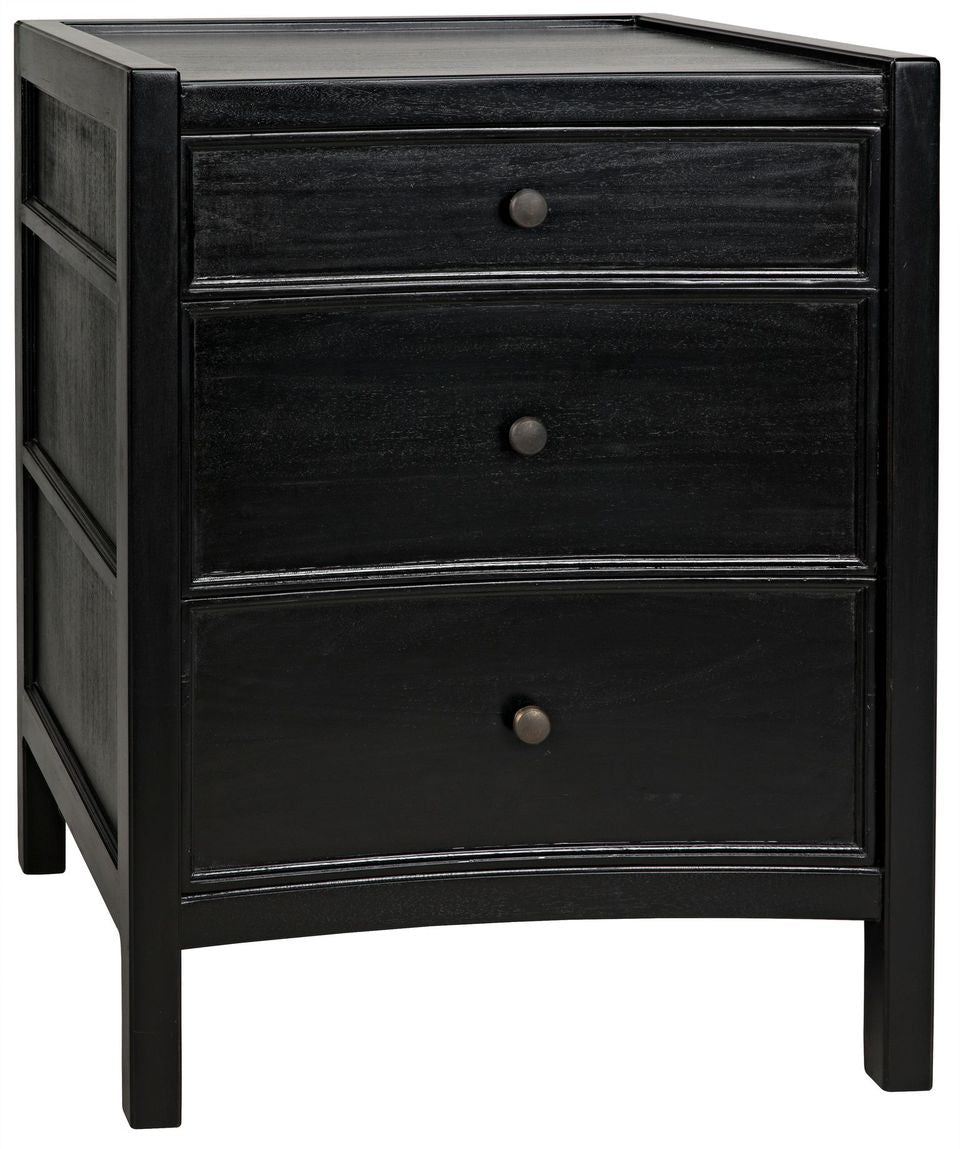 Hampton Night Stand 24"- Hand Rubbed Black