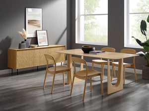 Hanna Dining Table, Wheat