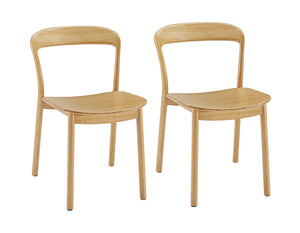 Hanna Dining Chair Bamboo Seat, Wheat (Set of 2)