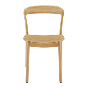 Hanna Dining Chair Bamboo Seat, Wheat (Set of 2)