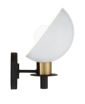 Gigi 1 Light Black & Aged Brass Wall Mount
