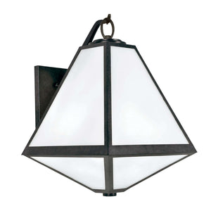 Brian Patrick Flynn for Crystorama Glacier Outdoor 3 Light Black Charcoal Wall Mount
