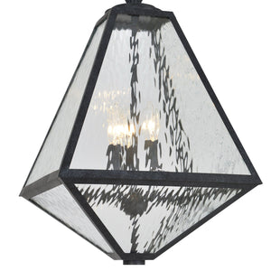 Brian Patrick Flynn for Crystorama Glacier Outdoor 3 Light Black Charcoal Chandelier