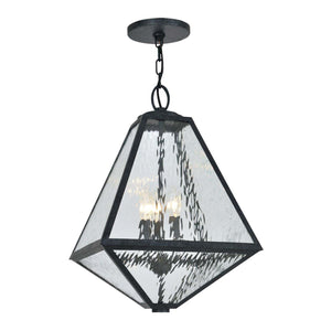 Brian Patrick Flynn for Crystorama Glacier Outdoor 3 Light Black Charcoal Chandelier