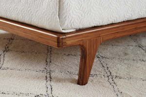 Mercury Upholstered Eastern King Platform Bed,  Amber