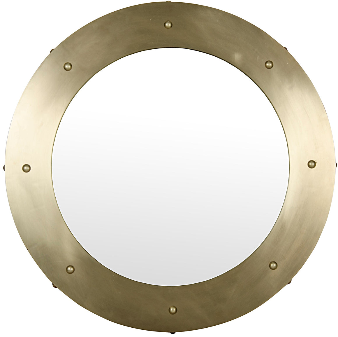 Noir Clay Mirror - Large - Antique Brass