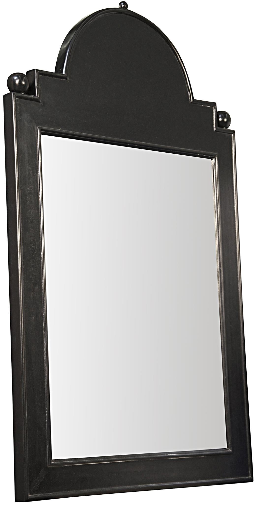 Noir Jess Mirror - Hand Rubbed Black