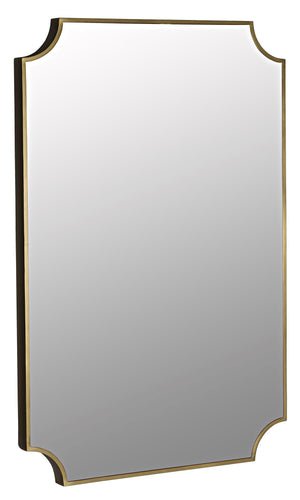 Noir Convexed Mirror - Metal Antique Brass