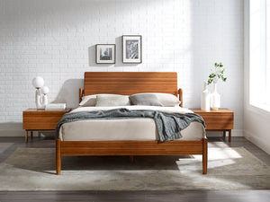 Monterey Queen Platform Bed, Amber