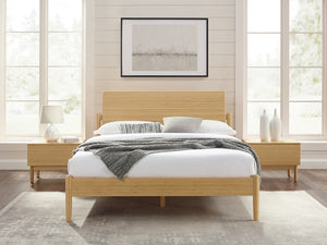 Monterey Queen Platform Bed, Wheat