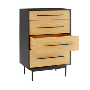 Santa Cruz Four Drawer High Chest, Wheat