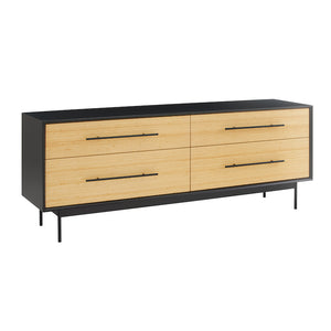 Santa Cruz Four Drawer Double Dresser, Wheat