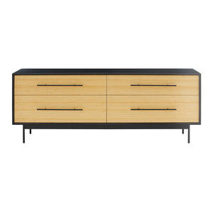 Santa Cruz Four Drawer Double Dresser, Wheat