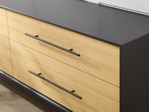 Santa Cruz Four Drawer Double Dresser, Wheat