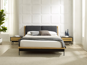 Santa Cruz Queen Platform Bed, Wheat