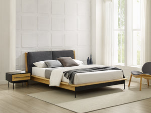 Santa Cruz Queen Platform Bed, Wheat