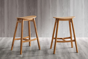 Skol Counter Height Stool, Caramelized, (Set of 2)