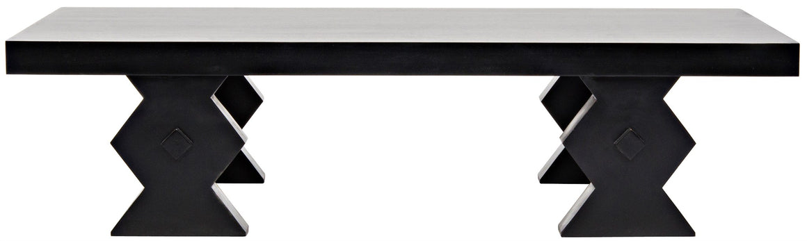 Noir Suzu Coffee Table - Hand Rubbed Black