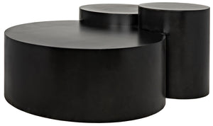 Noir Ella Coffee Table - Black Metal Finish
