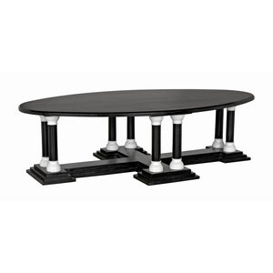 Desoto Coffee Table, Pale and Solid White