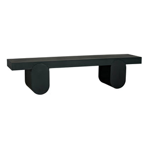 Evora Coffee Table, Black Metal