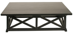 Noir Sutton Coffee Table - Hand Rubbed Black