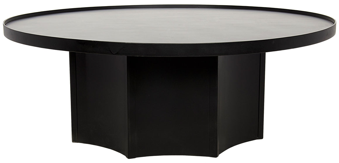 Noir Rome Coffee Table - Black Metal