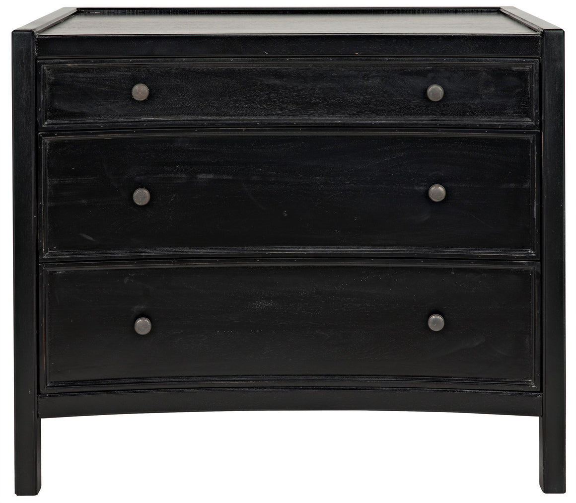 Noir Hampton Side Table - Hand Rubbed Black