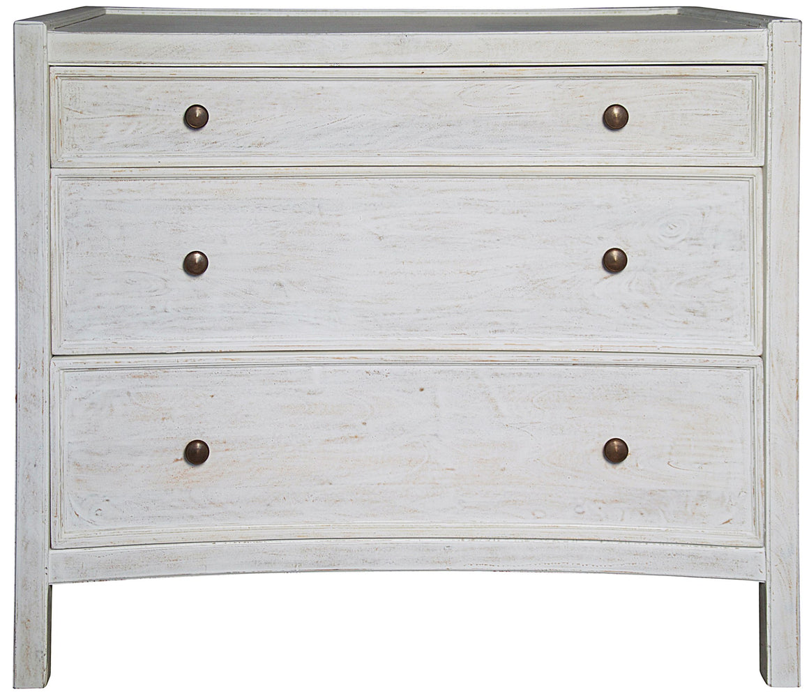 Noir Hampton Side Table - White Wash