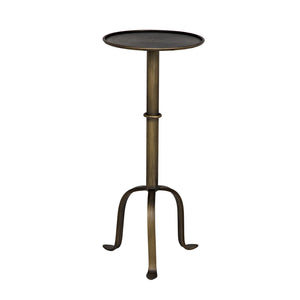 Tini Side Table, Metal with Aged Brass Finish