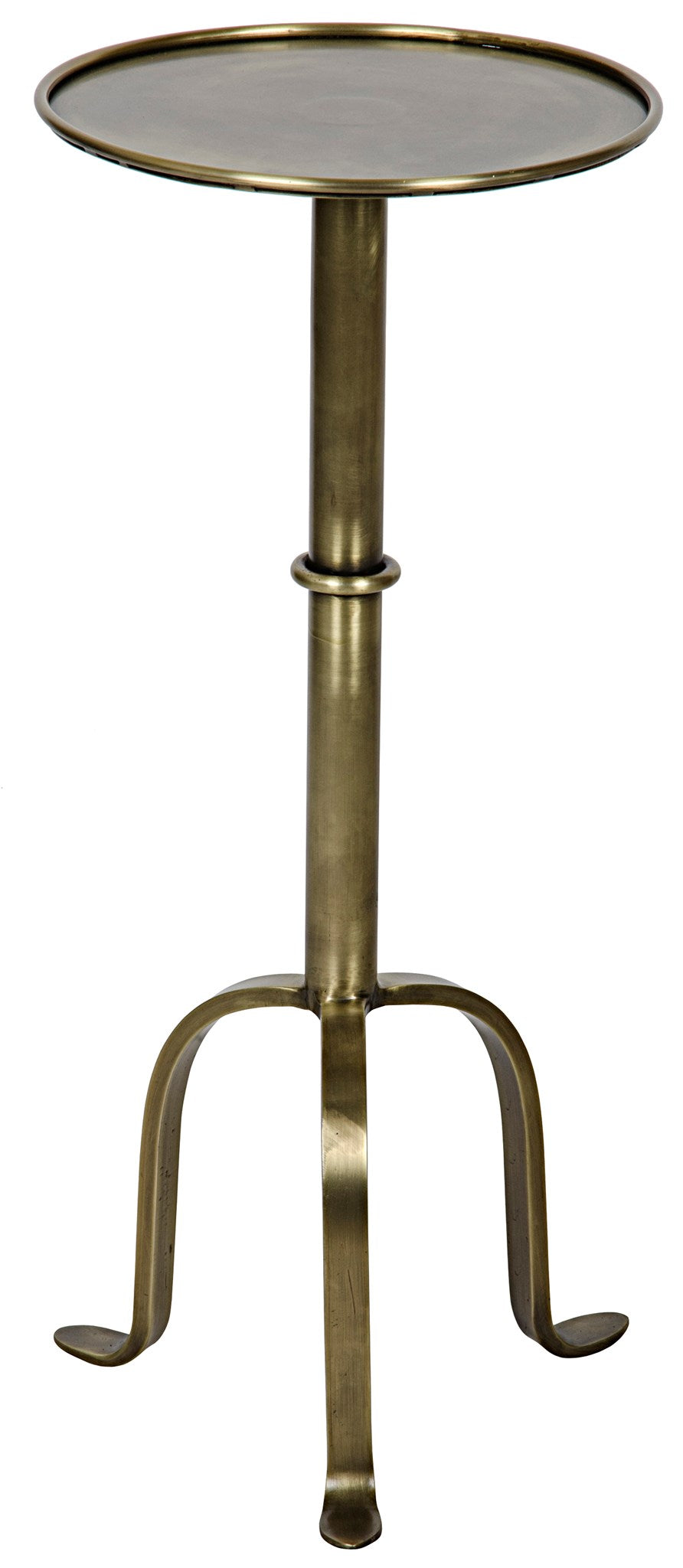 Noir Tini Side Table - Antique Brass