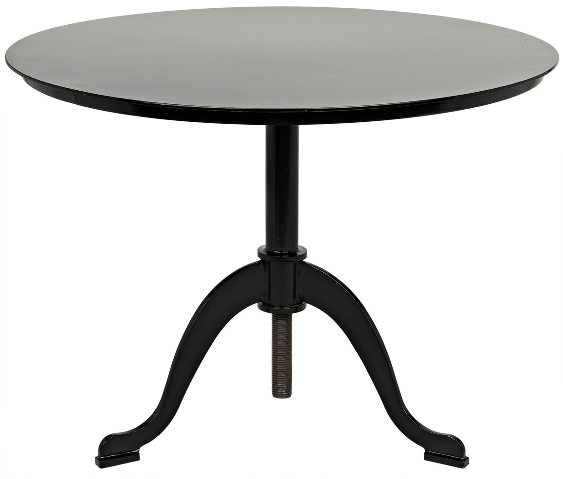 Noir Calder Side Table - Black Metal