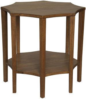 Noir Ariana Side Table - Dark Walnut